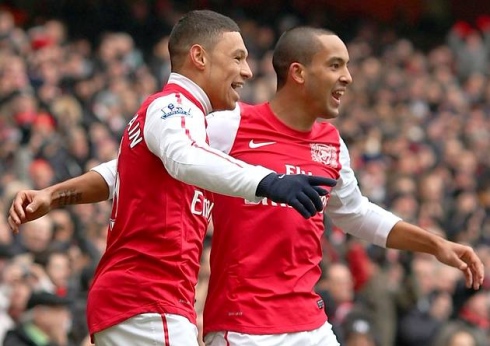 Chamberlain and Walcott for Arsenal