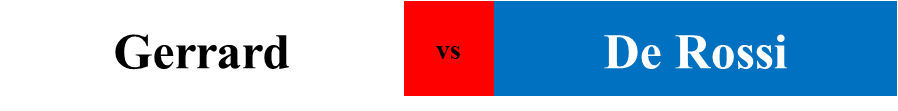 Gerrard vs De Rossi