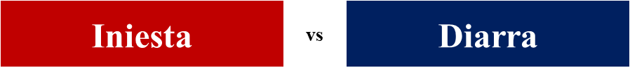 Iniesta and Alou Diarra