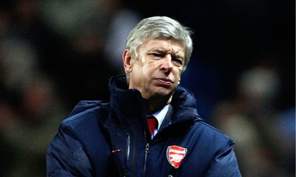 Frustrated Arsene Wenger