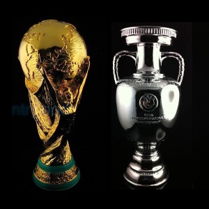 World Cup and Euro Trophy