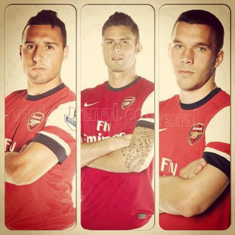 Cazorla Giroud Podolski Arsenal