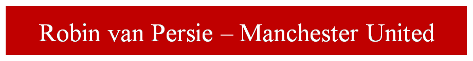 Robin van Persie Manchester United