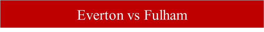 Everton vs Fulham