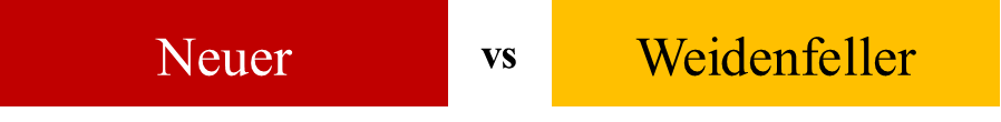 Neuer vs Weidenfeller
