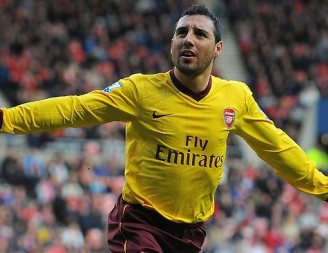 Santi Cazorla Arsenal Celebrating