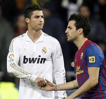 Fabregas Barca Ronaldo Real Madrid