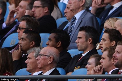 Dejected Robin van Persie in Stands