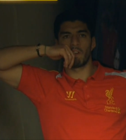 Suarez Watching Liverpool Defeated