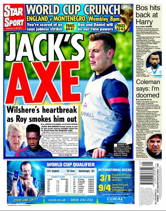 Jack Wilshere Ousted England Team
