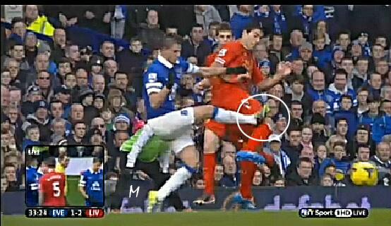 Mirallas horror tackle Luis Suarez