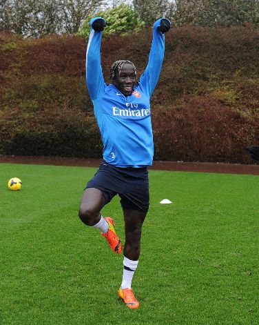 Bacary-Sagna-Swan Arsenal Training