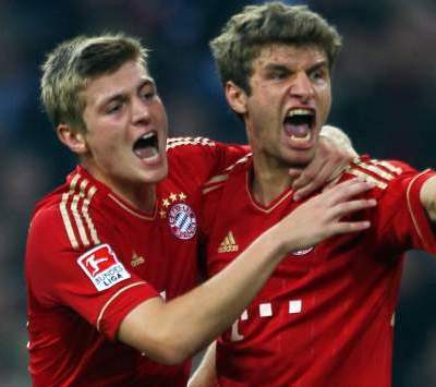 Thomas Muller Toni Kroos Bayern Munich