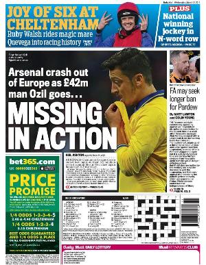 Daily Mail Ozil