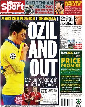 Daily Mirror Ozil