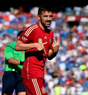 David Villa Spain 2014