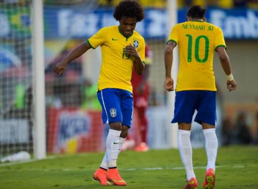 Willian Neymar Brazil