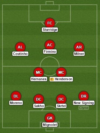 Hernanes Liverpool XI