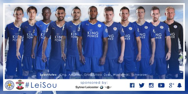 LCFC Starting XI vs Saints