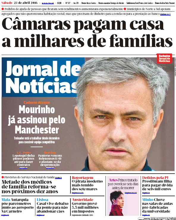 Mourinho Jornal de Noticias